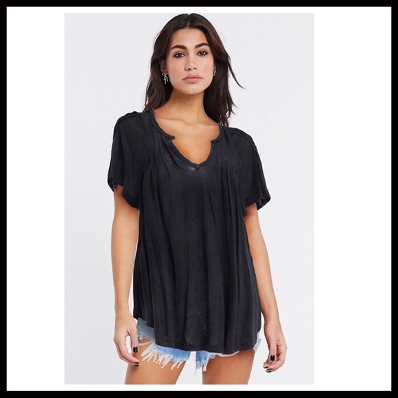 FREE PEOPLE BOHO TUNIC FLOWY MINI DRESS A2C - Picture 9 of 16